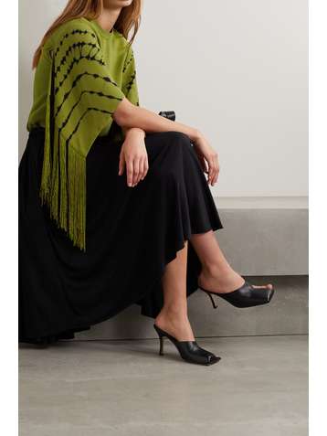 PROENZA SCHOULER Haut effet cape en crêpe tie & dye à franges