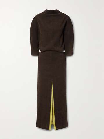 PROENZA SCHOULER Cutout brushed-twill maxi dress