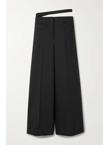 PROENZA SCHOULER Pantalon large en laine mélangée à découpe