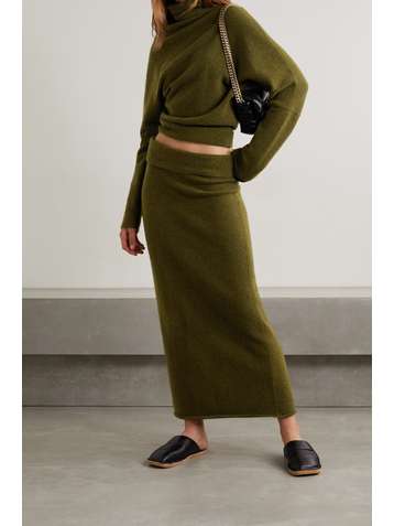 PROENZA SCHOULER Jupe longue en laine mérinos mélangée