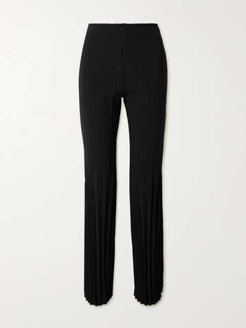 A.W.A.K.E. MODE Pleated crepe straight-leg pants