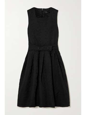 COMME DES GARÇONS COMME DES GARÇONS Belted floral-jacquard dress