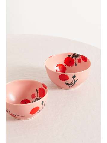 BERNADETTE Set of two 13cm ceramic bowls