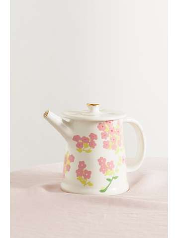 BERNADETTE Gold-plated ceramic teapot