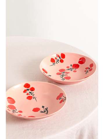 BERNADETTE Set of two 22cm ceramic pasta bowls