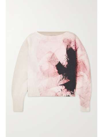 ALEXANDER MCQUEEN Pullover aus einer bedruckten Wollmischung