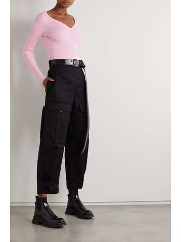 ALEXANDER MCQUEEN Pullover aus Rippstrick