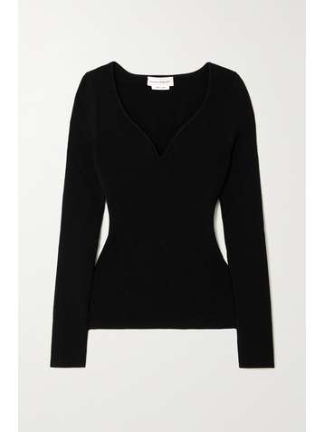 ALEXANDER MCQUEEN Ribbed-knit sweater