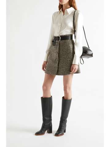 CHLOÉ + NET SUSTAIN organic silk-satin shirt