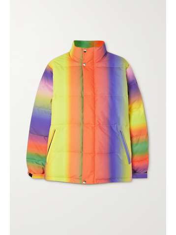 AGR Ombré quilted shell down jacket