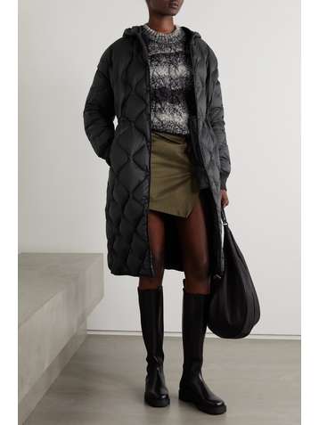 RAG & BONE Rudy hooded quilted shell down coat