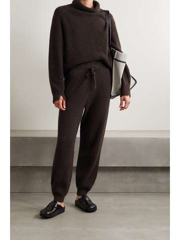 RAG & BONE Pierce ribbed cashmere track pants