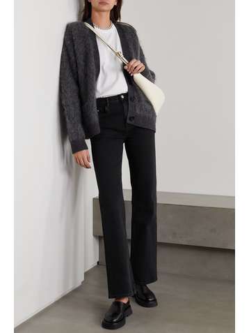 WANDLER Daisy high-rise flared jeans