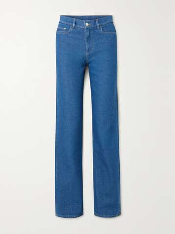 WANDLER + NET SUSTAIN Poppy organic high-rise straight-leg jeans