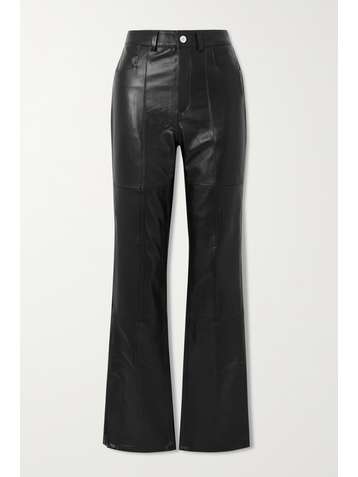 WANDLER Aster leather flared pants
