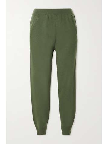 ALLUDE Cashmere track pants