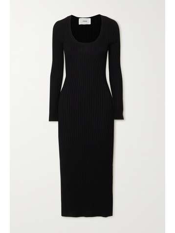 CAES Ribbed-knit midi dress