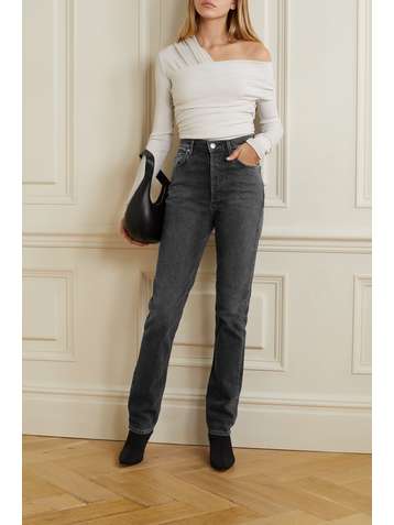 GOLDSIGN Lawler high-rise slim-leg jeans