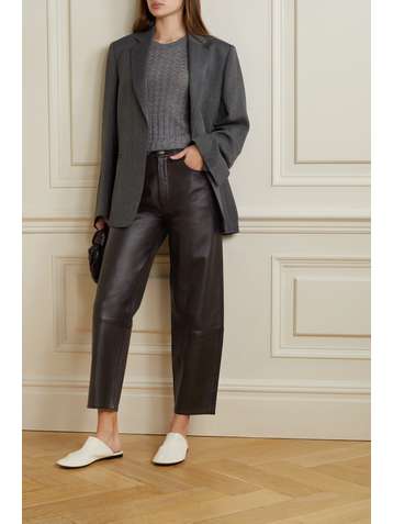 CITIZENS OF HUMANITY Pantalon fuselé en cuir Calista