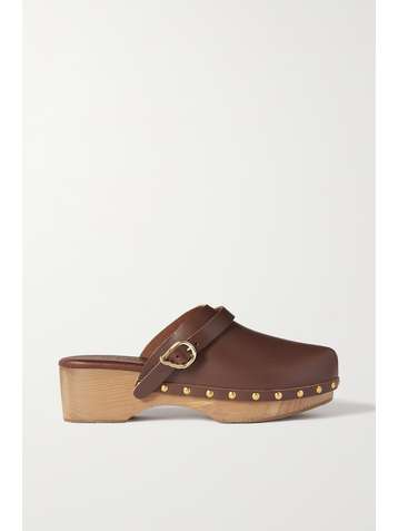 ANCIENT GREEK SANDALS Classic leather platform clogs
