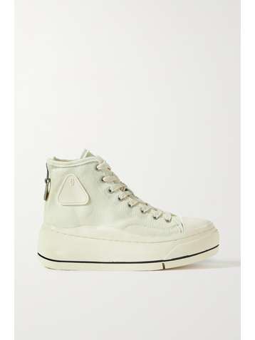 R13 Canvas high-top platform sneakers