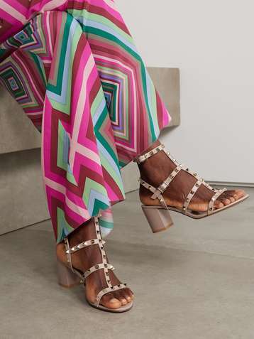 VALENTINO Valentino Garavani Rockstud 55 leather sandals