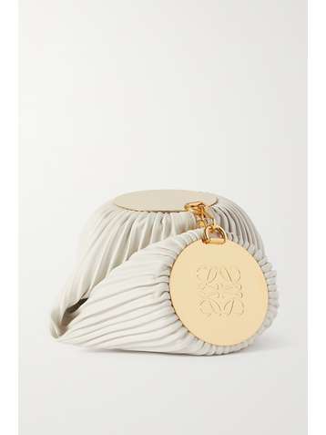 LOEWE Bracelet pleated leather shoulder bag