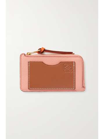 LOEWE Porte-cartes en cuir texturé et lisse Repeat