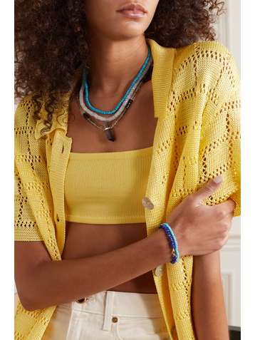 JIA JIA Collier en or et pierres de lune