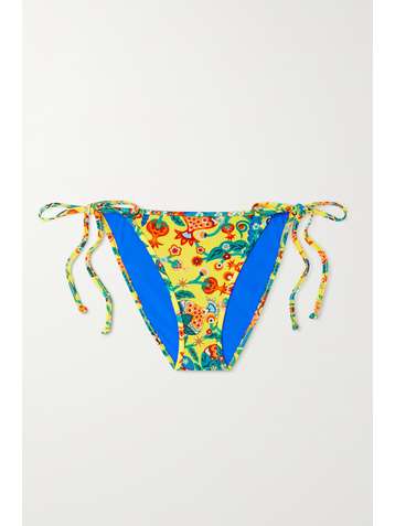 LA DOUBLEJ Paisley-print bikini briefs