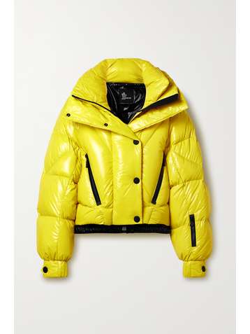 MONCLER GRENOBLE Plumel quilted glossed-shell down ski jacket