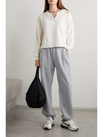 NIKE Sportswear Essentials cotton-blend jersey track pants
