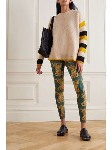 LA DOUBLEJ Printed stretch-jersey leggings