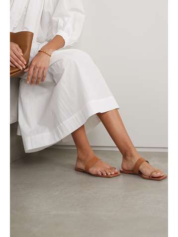 PORTE & PAIRE Leather sandals