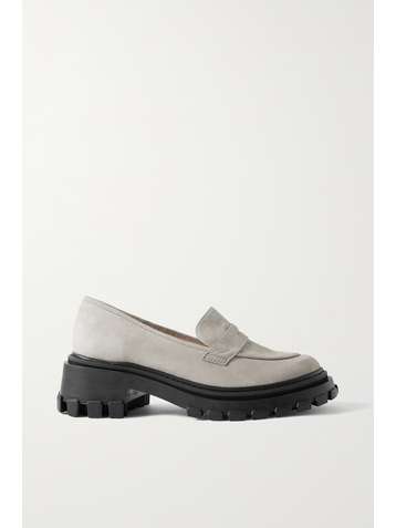 PORTE & PAIRE Mocassins en daim - NET SUSTAIN