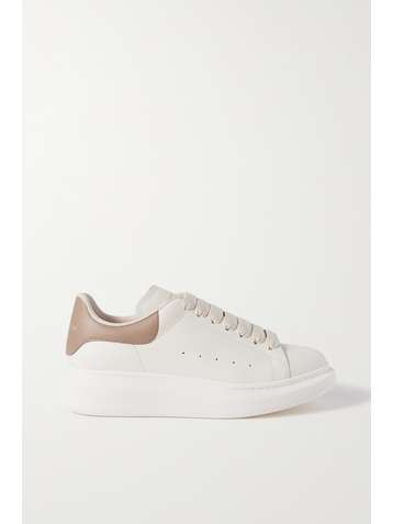 ALEXANDER MCQUEEN Leather exaggerated-sole sneakers