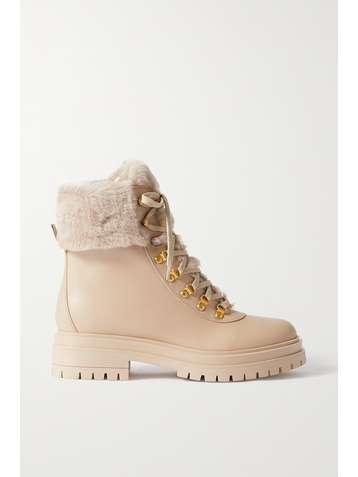 GIANVITO ROSSI Alaska shearling-lined leather ankle boots