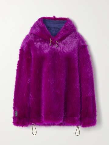 STELLA MCCARTNEY Adan hooded faux fur coat