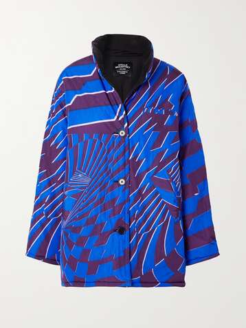 STELLA MCCARTNEY Alex oversized reversible printed shell coat