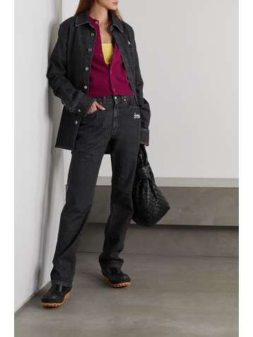 STELLA MCCARTNEY Printed high-rise straight-leg jeans