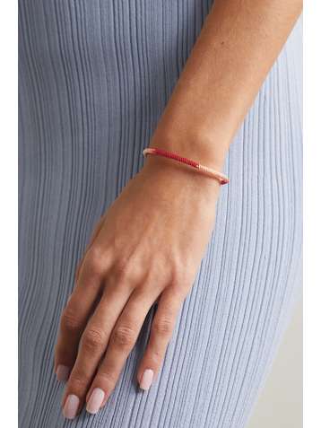 OLE LYNGGAARD COPENHAGEN Life Armband aus Kordel mit Details aus 18 Karat Gold