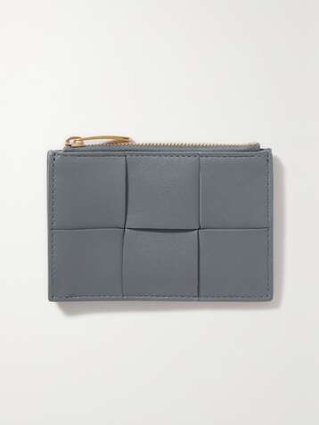 BOTTEGA VENETA Cassette intrecciato leather cardholder