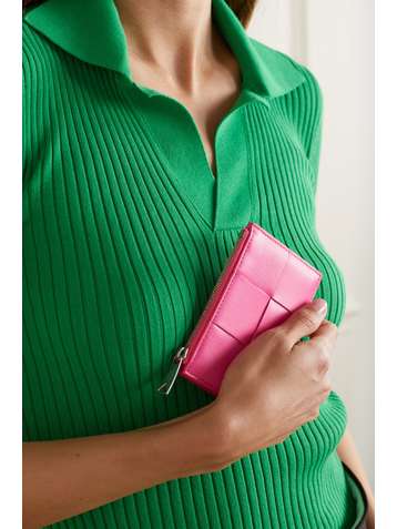 BOTTEGA VENETA Porte-cartes en cuir intrecciato Cassette