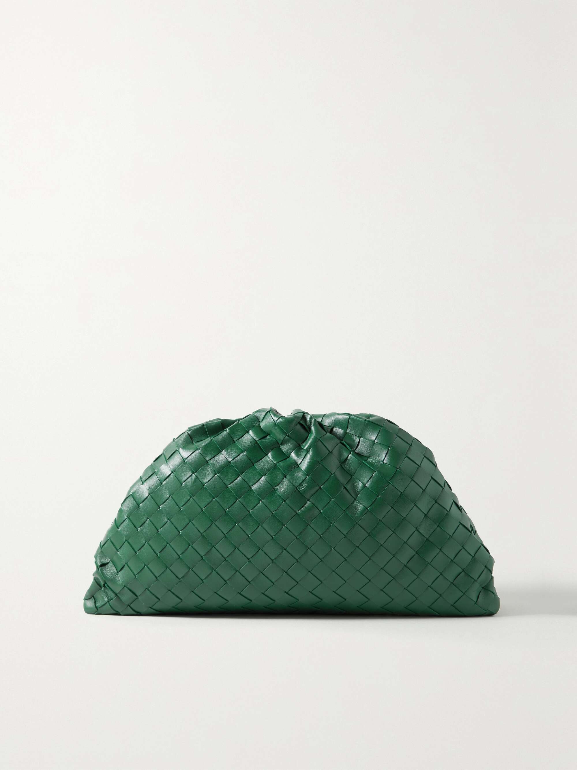 green bottega clutch