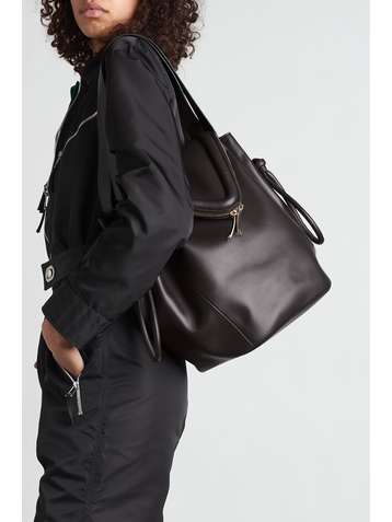 BOTTEGA VENETA Sac porté épaule en cuir Beak Large