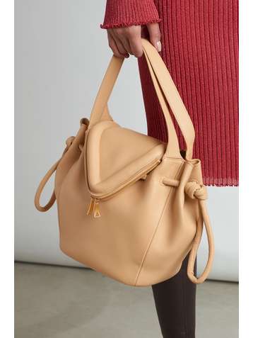 BOTTEGA VENETA Beak small leather tote