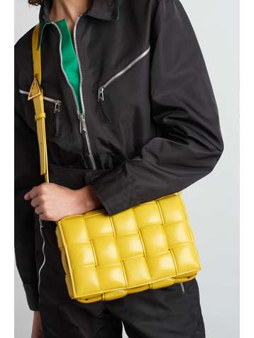 BOTTEGA VENETA Cassette padded intrecciato leather shoulder bag