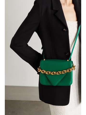 BOTTEGA VENETA Mount small textured-leather shoulder bag