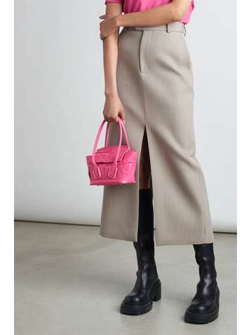 BOTTEGA VENETA Arco mini intrecciato leather tote