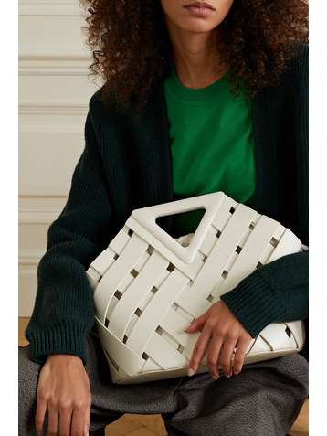BOTTEGA VENETA Point Basket intrecciato leather tote